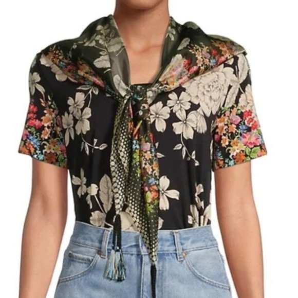 Johnny Was Redland Floral Scarf - Picture 5 of 5